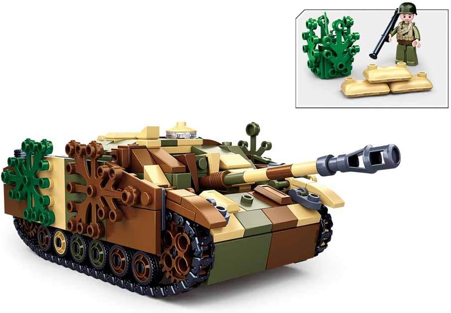 WWII German Assault Tank + 3 Soldiers