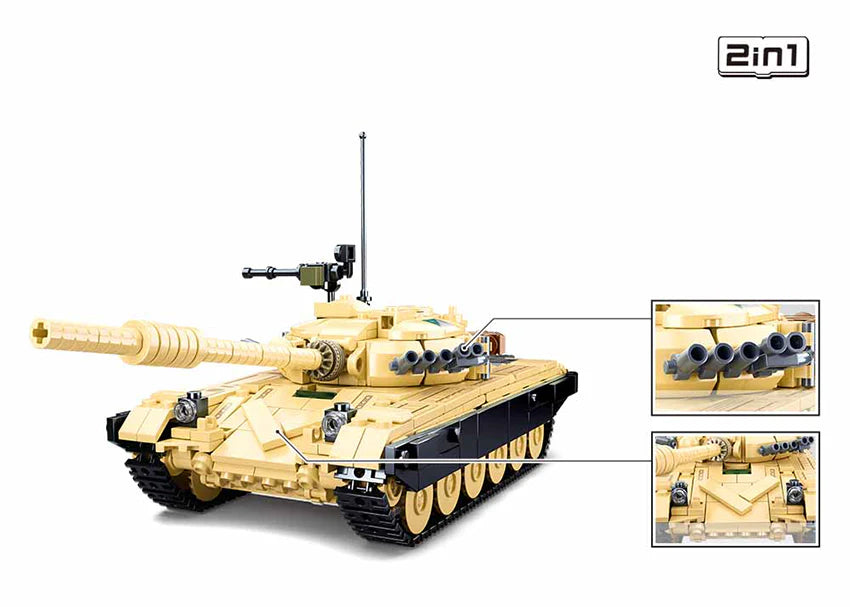 Desert Main Battle Tank + 2 Soldiers